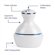 Power Indicator, 4 Massaging Modes, Ergonomic Non-Slip Shape, USB Charging Base