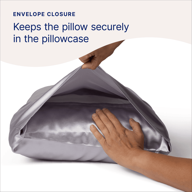 Envelope Enclosure on  Bosley Satin Dream Pillowcases.